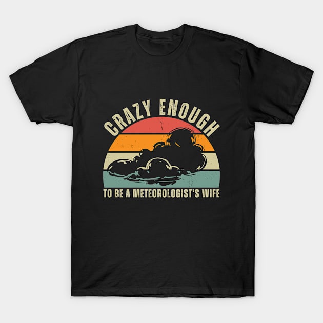 Crazy enough to be a meteorologist's wife T-Shirt by TheMedicWorld